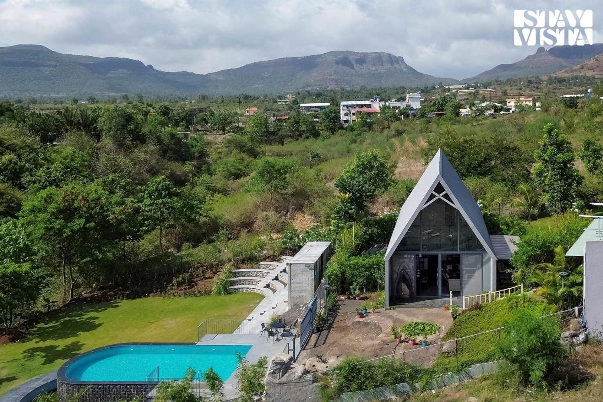 Stayvista'S Celeste Villa - Hill-View Retreat With Infinity Pool Nashik Exterior foto